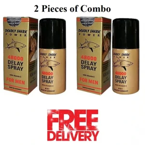 Combo Deadly Shark 48000 Delay Spray for Men with Vitamin E 45ml