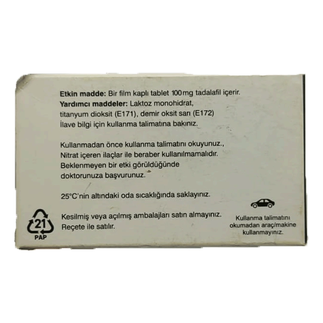 Cialis 100mg 4 tablets - Image 2